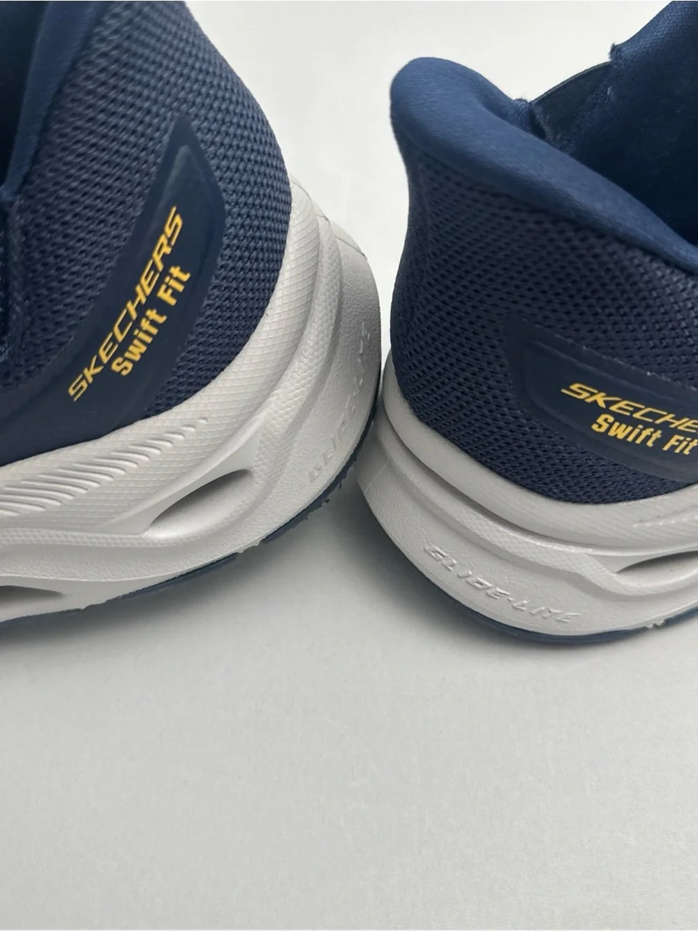 Skechers Navy and Gold Men's Memory Foam Sneaker